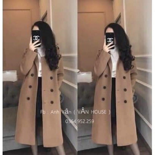 Áo khoác dạ ép nữ, Áo khoác dạ nữ dáng dài