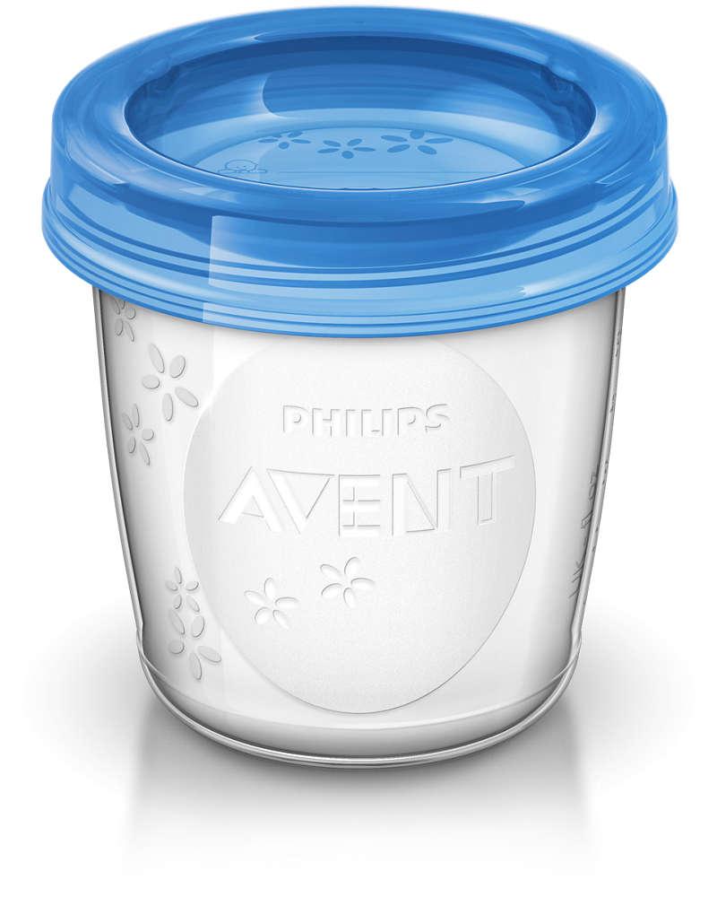Bộ 5 Cốc trữ sữa Philips AVENT 180ml SCF619/05