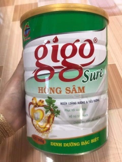Sữa Bột Gigo Sure Hồng Sâm Hộp 900g Ngừa loãng xương & tiểu đường - Phục thumbnail
