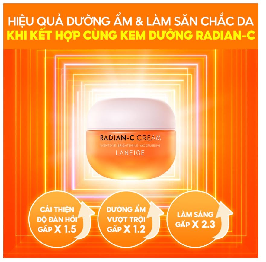 (CHÍNH HÃNG) Tinh Chất Dưỡng Sáng Da Laneige Radian-C Advanced Effector 15ml