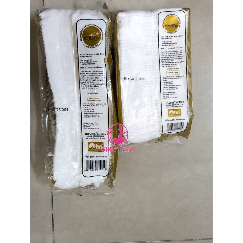 Bông Tẩy Trang Hoamis (100 - 150 Miếng)| - Loại 150 Giấy