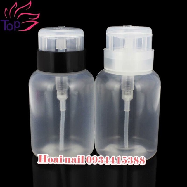 Bình đựng aceton Phụ kiện Nail ( giao màu ngẫu nhiên)