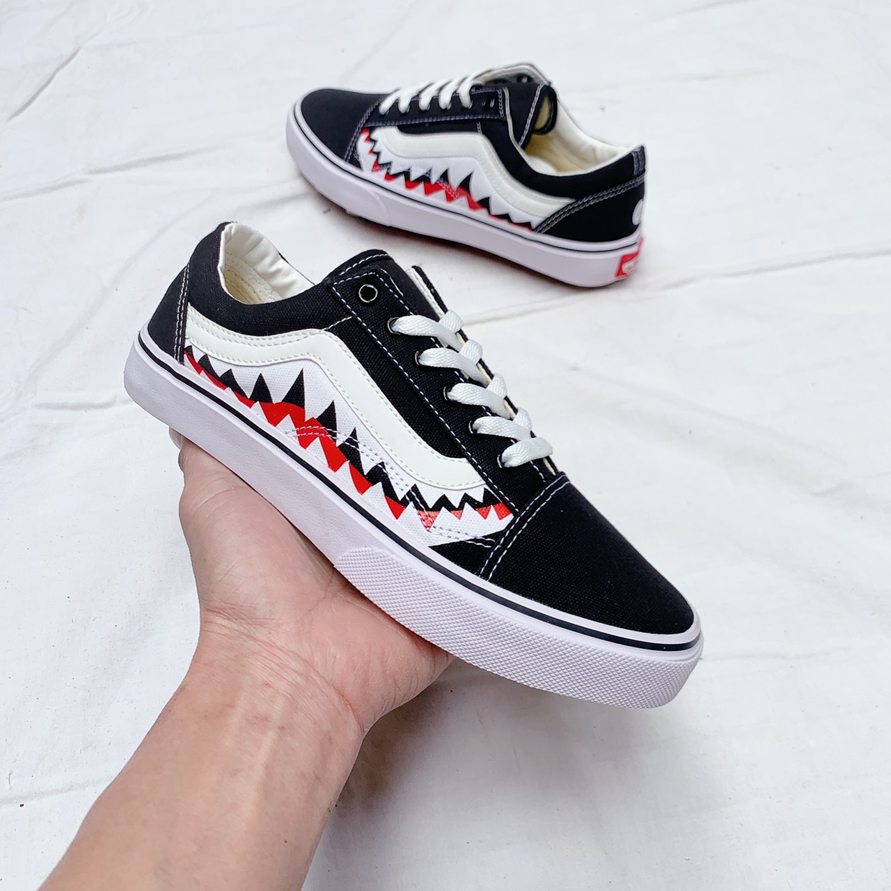 [Hoàn Tiền 15%]giày old skool cá.Tặng tất,hộp,dây
