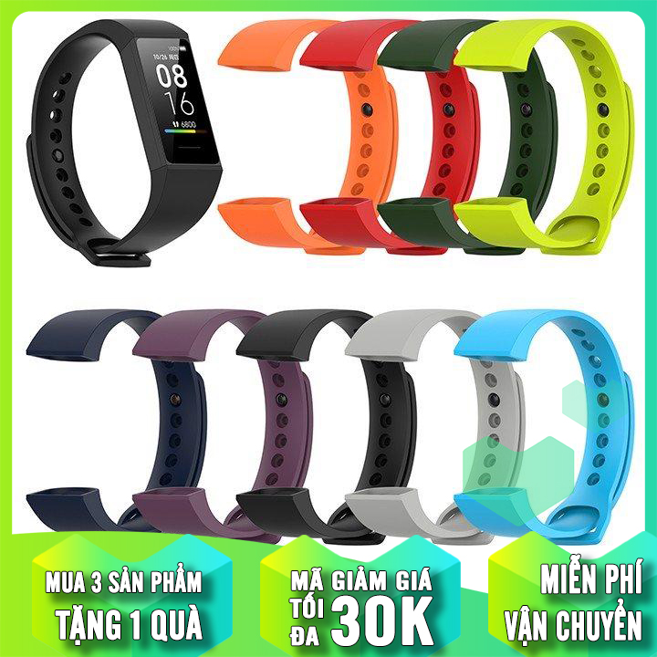 Dây thay thế cho Xiaomi Redmi Band nhựa dẻo TPU Trơn nhiều màu