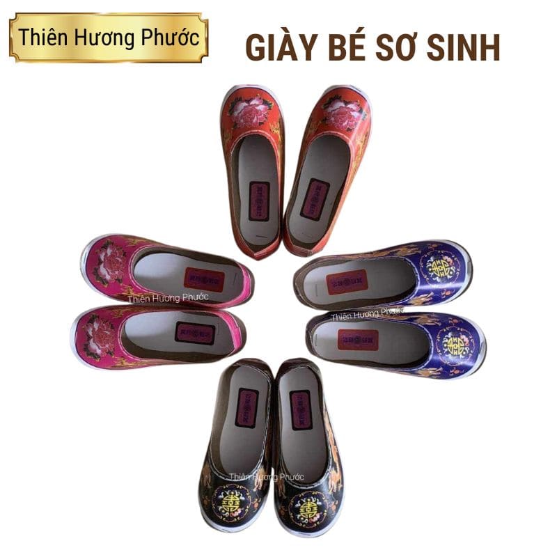 Giày bé sơ sinh cúng bé đỏ hư thai vong nhi 1 đôi