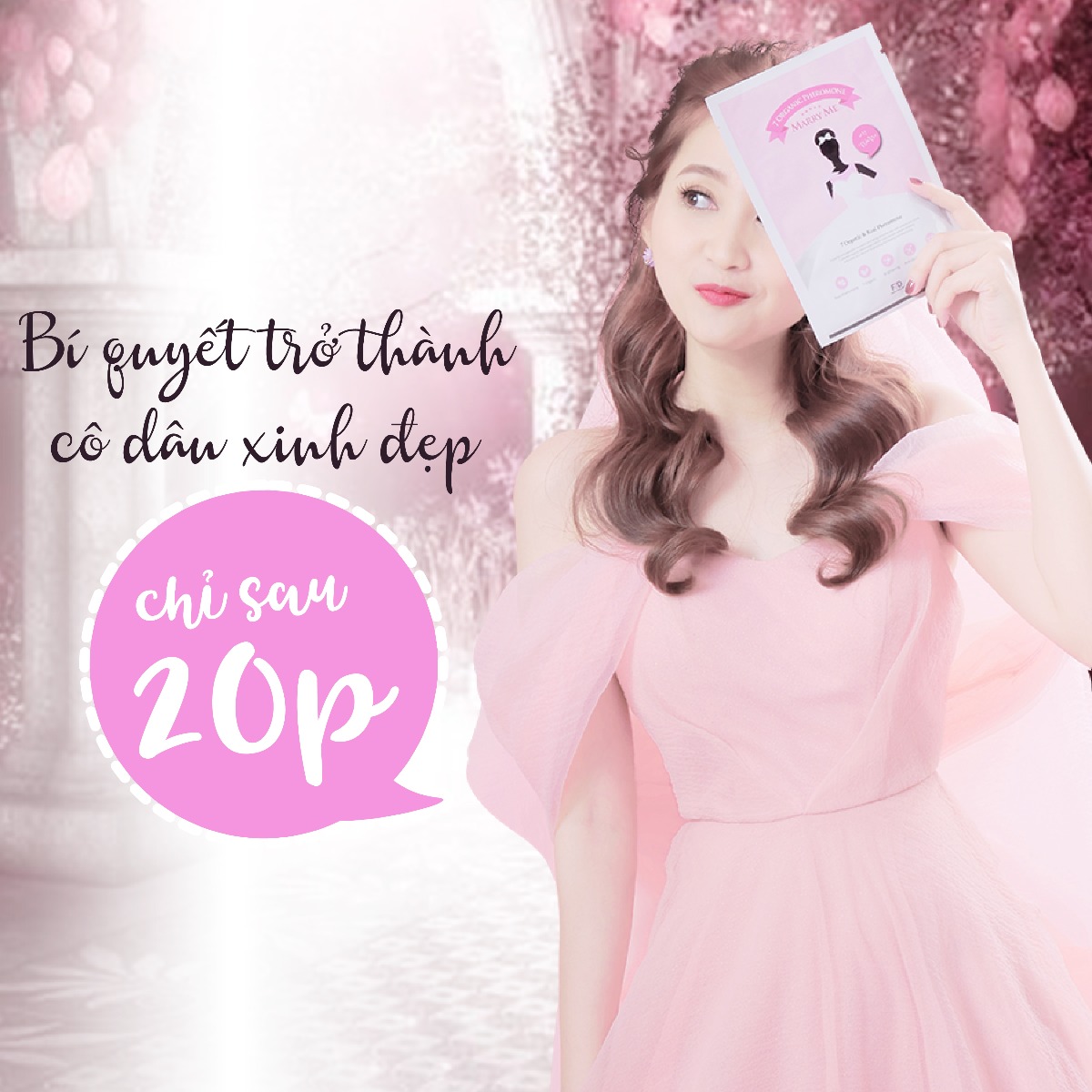 [HÀNG CHÍNH HÃNG] MẶT NẠ THẢO MỘC CÔ DÂU - MARRY ME KOREA  27ml