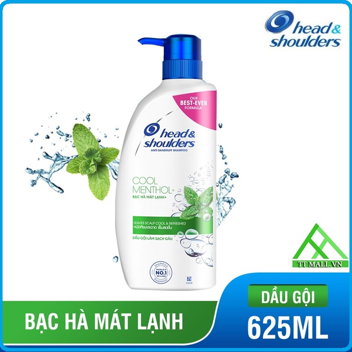 Dầu Gội Head & Shoulders Bạc Hà Mát Rượi 625ml