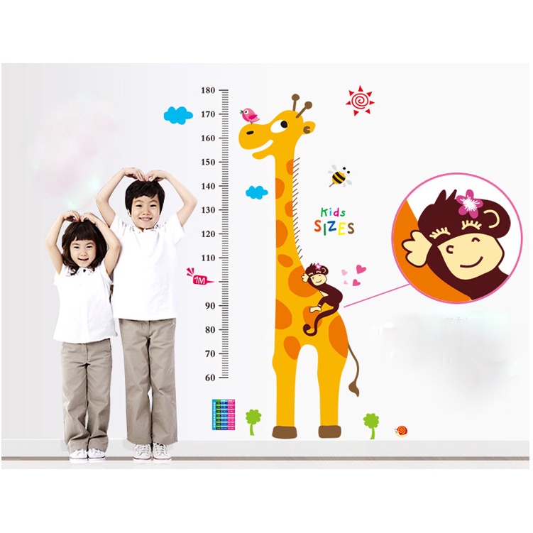 Decal Dán Tường Thước Đo Chiều Cao Cho Bé Nhiều Mẫu