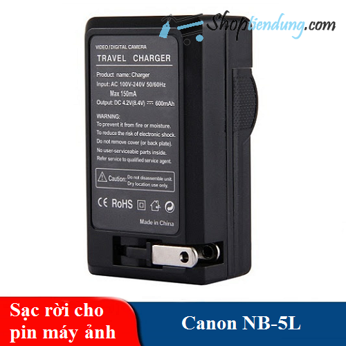Sạc rời cho pin NB-5L sử dụng cho máy ảnh Canon