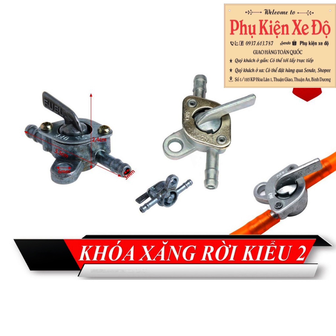 khóa Xăng rời kiểu 2