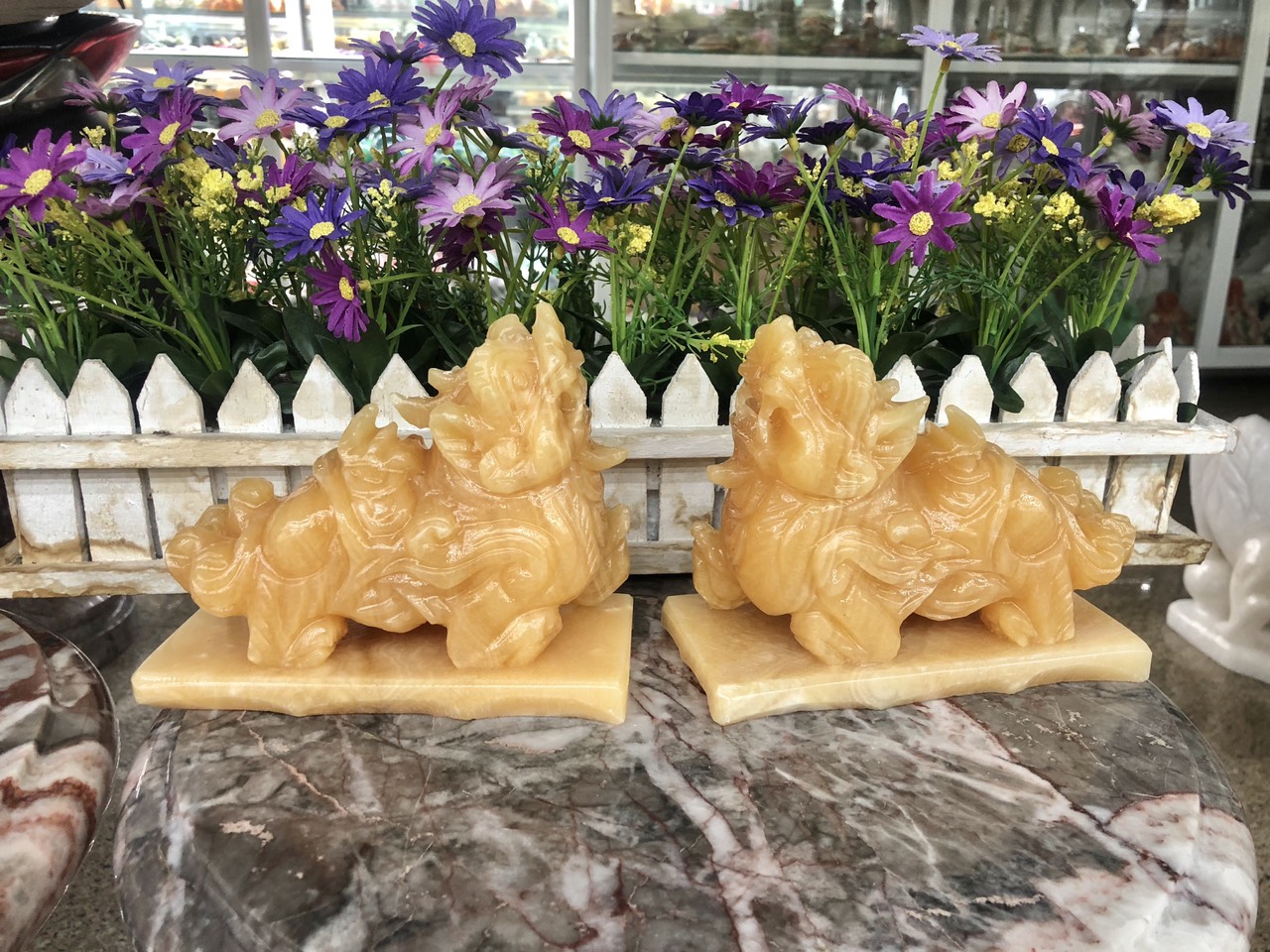 Tháp văn xương đá thạch anh đen  - Cao 10 cm