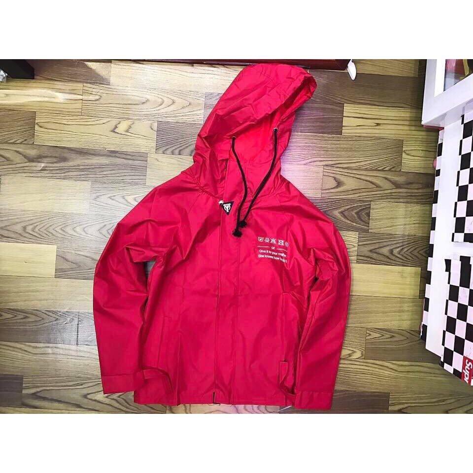 [HCM]Áo khoác dù 2 lớp thời trang nam nữ HL277 màu đen và đỏ và vàng