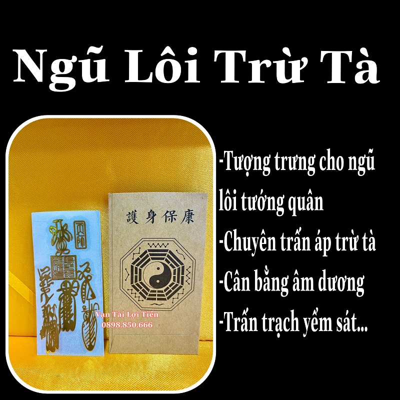 [HCM]Linh Phù Dán Ngũ Lôi Trừ T.à
