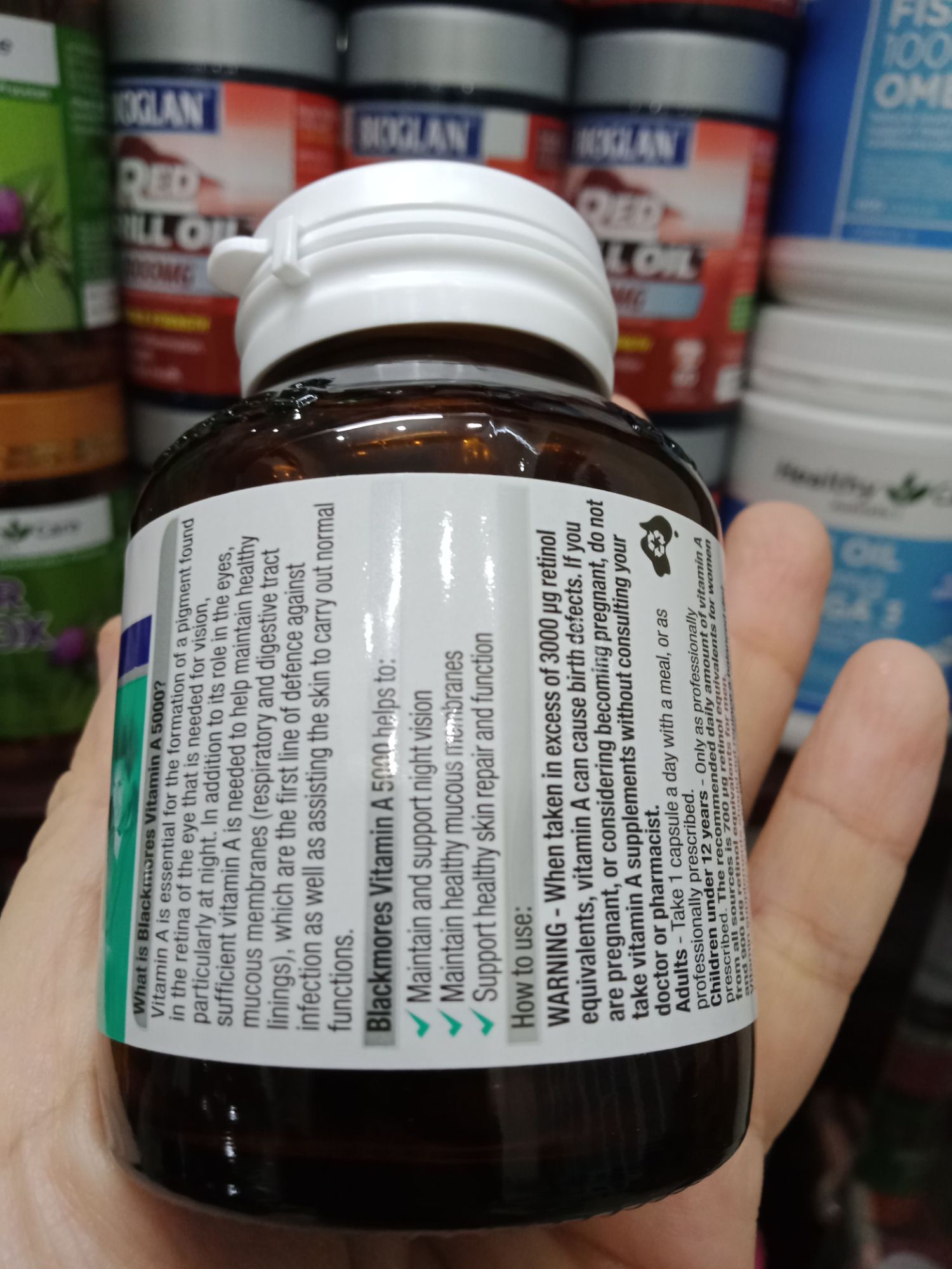 Vitamin A 5000IU 150 viên Blackmores