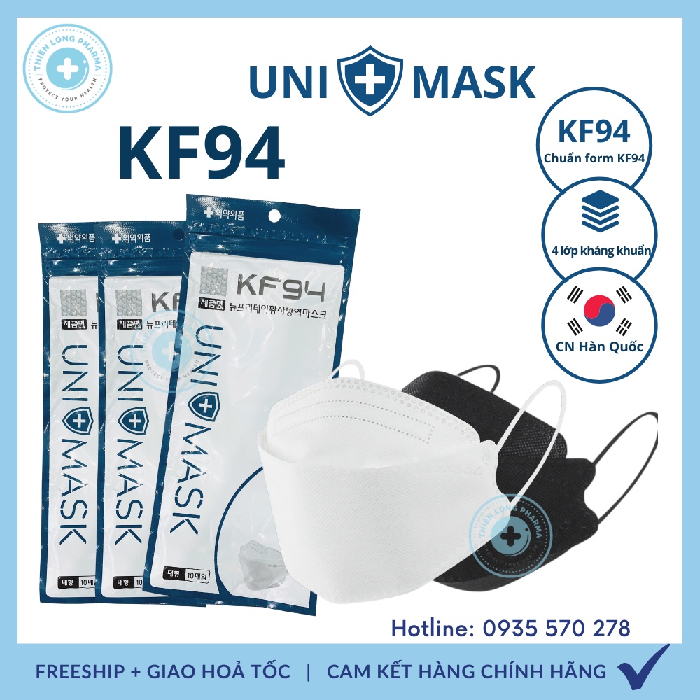 Khẩu Trang Kf94 Uni Mask 4 Lớp Kháng Khuẩn