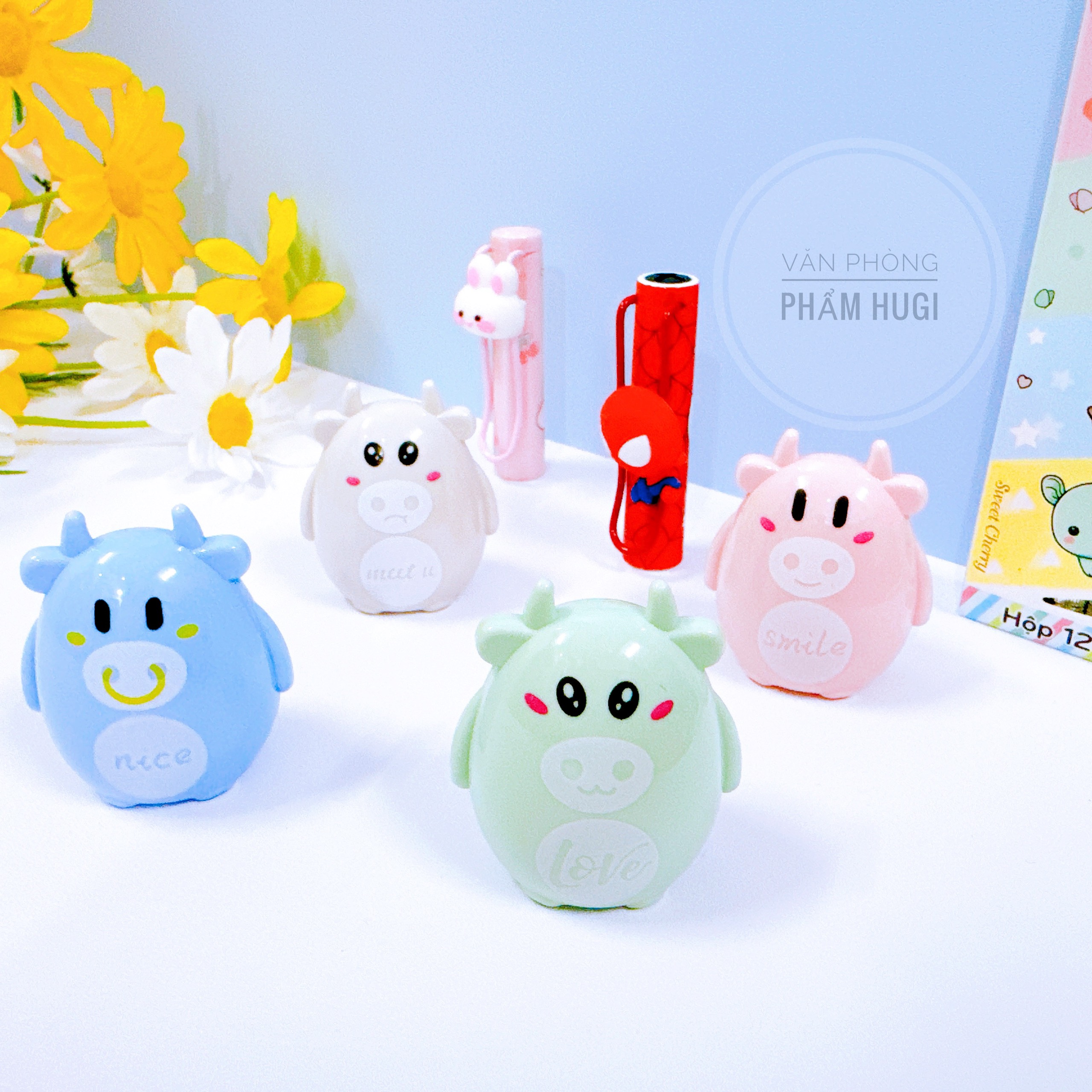 Combo 2 cái gọt chuốt bút chì hình Trâu đáng yêu