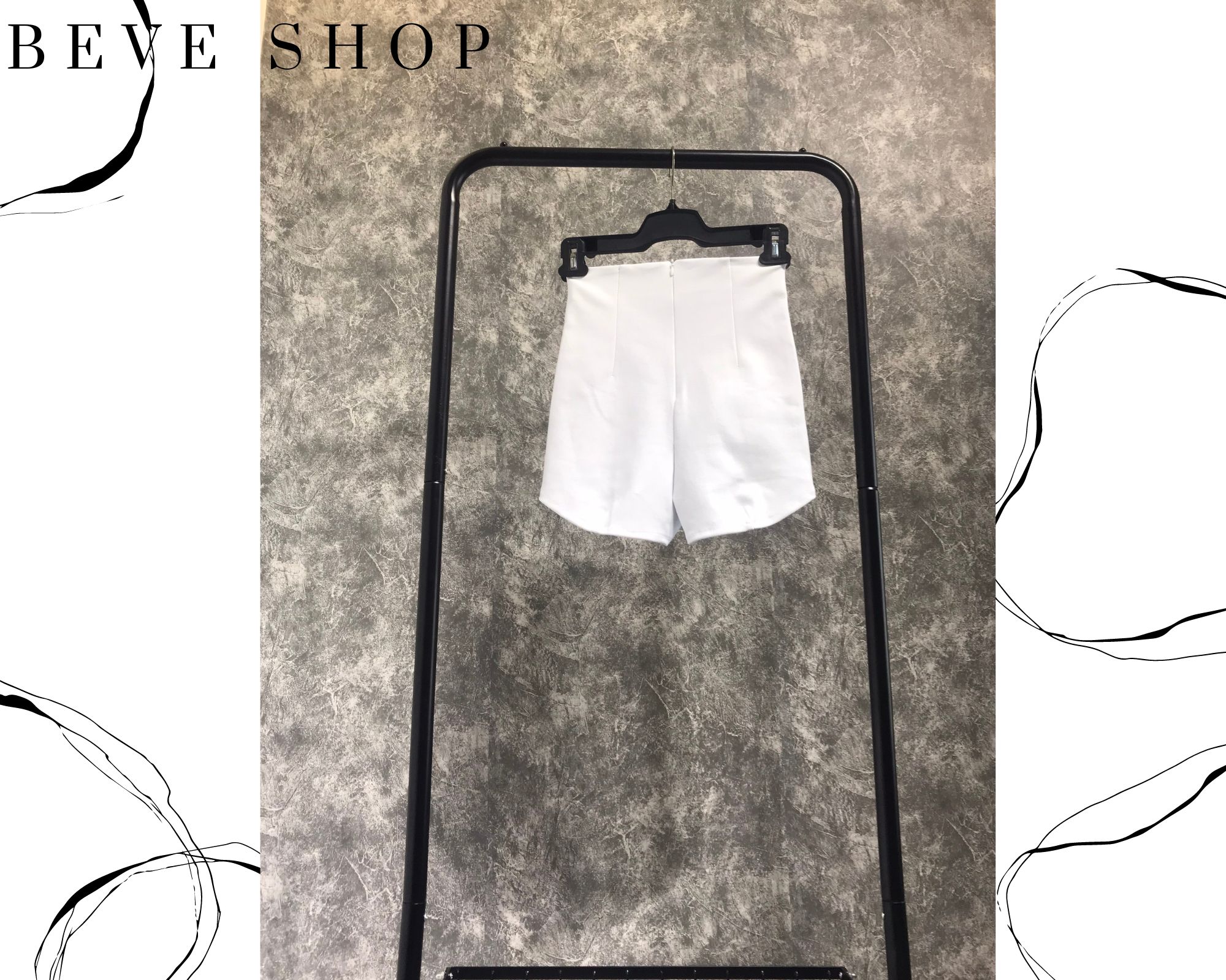 [Mã 12FASHIONSALE1 giảm 10K đơn 50K] QUẦN SHORT DANCE TRẮNG GÂN LƯNG CAO