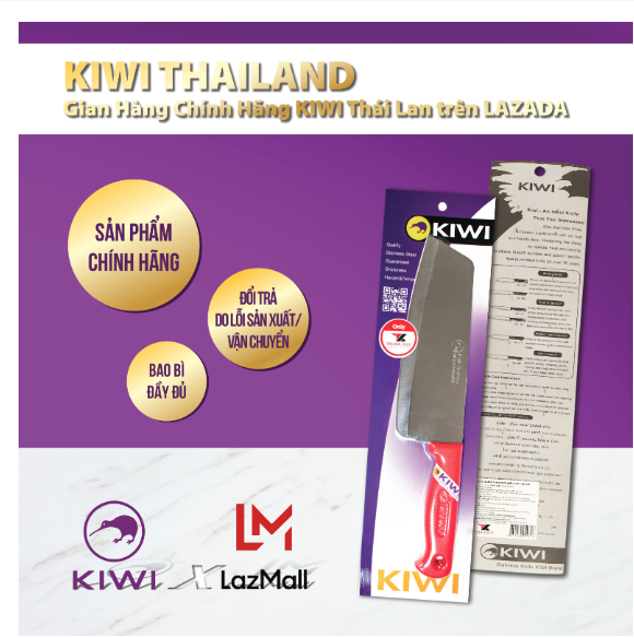 Dao nhà bếp Java 5" cán nhựa nhỏ Kiwi Thai Lan - R475