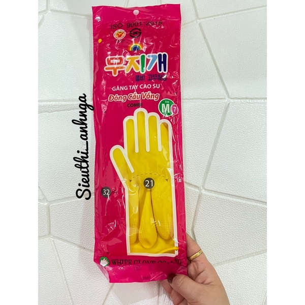 Găng Tay Cao Su Đông Cầu Vồng (Dài-Ngắn)