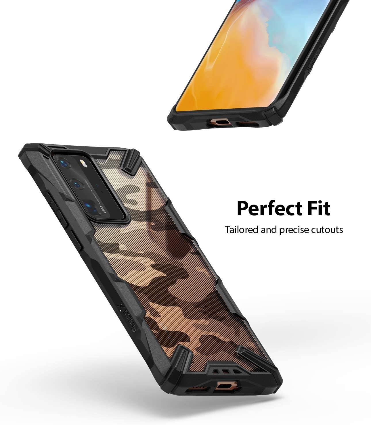 Ốp lưng Huawei P40 Pro Ringke Fusion X Hàn Quốc (Ringke Fusion X P40 Pro Korea Case)