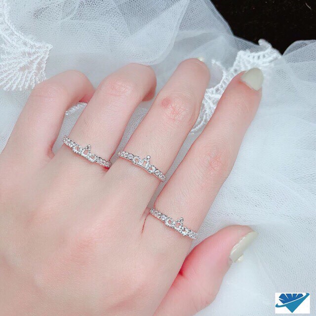 Nhẫn Vương Miện Dáng Mới Nhỏ Xinh  - TRANG SỨC BẠC TNJ CAM KẾT HÀNG CHUẨN ẢNH, CHẤT LƯỢNG TỐT, PHỤC VỤ TẬN TÌNH, CHU ĐÁO