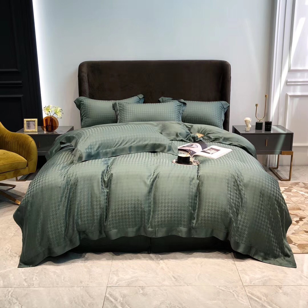 [LỤA TENCEL 100S 5D TC/5D006] - Bộ Chăn Ga Hạ Vy 04 món , Đẳng cấp