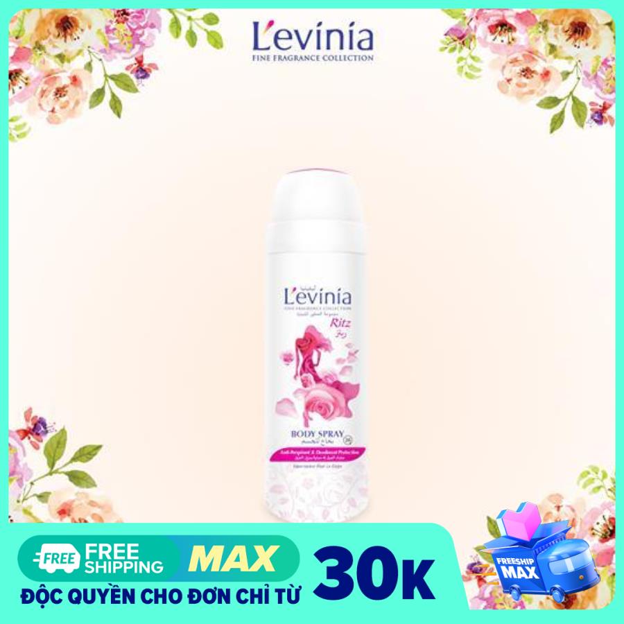 Xịt khử mùi toàn thân Levinia 200ml - Màu Hồng - Ritz