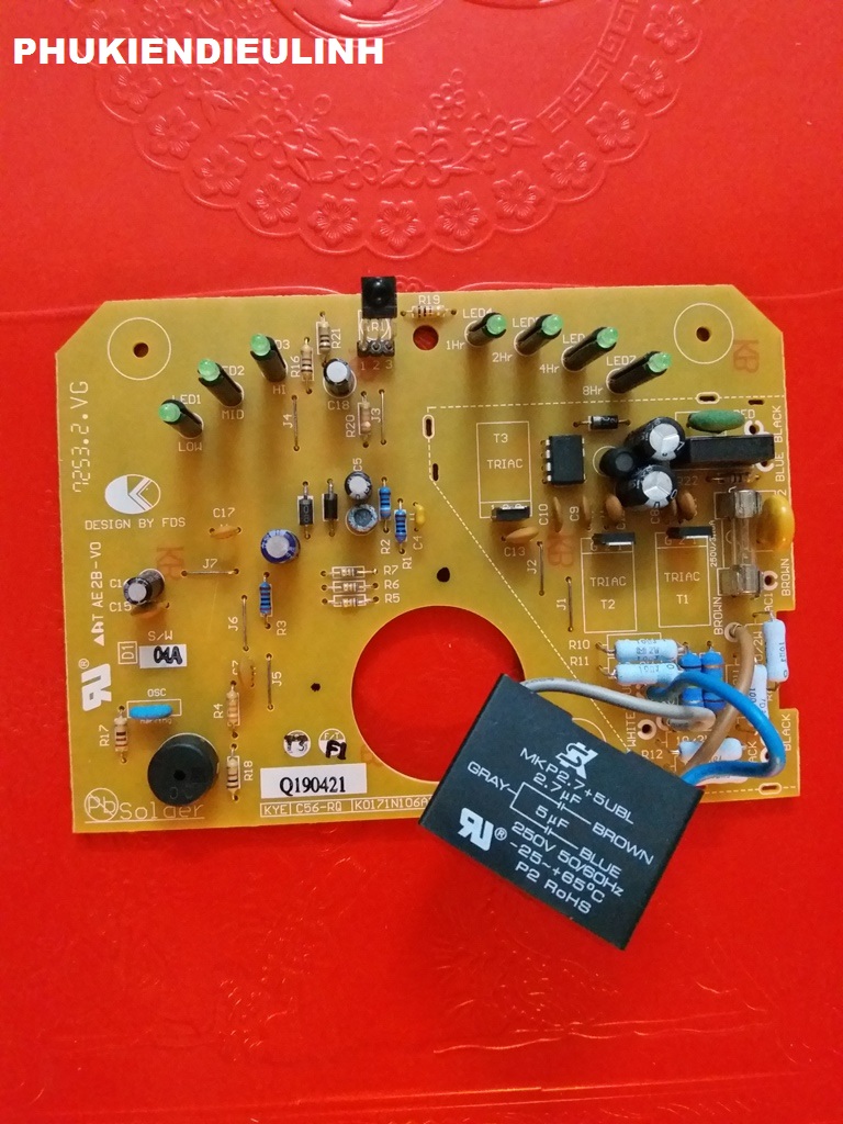 Bo vỉ mạch quạt trần mitsubishi c56-rq4,rq5