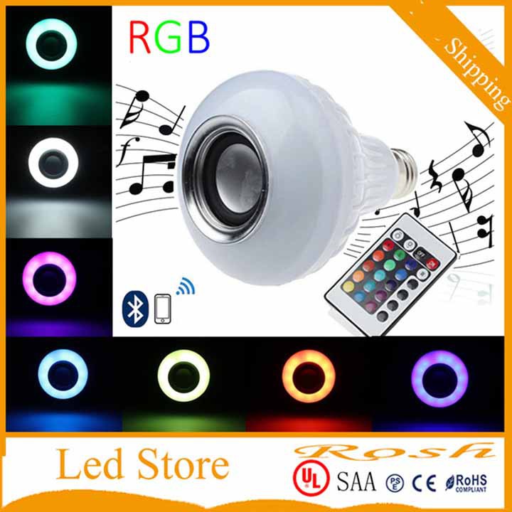 Loa bluetooth kiêm bóng đèn LED đổi màu
