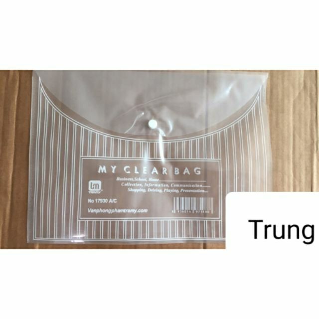 20 túi clear mỏng khổ A4