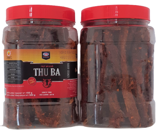 Combo 2 hộp khô bò que cây ngon Thu Ba (2x500gr)