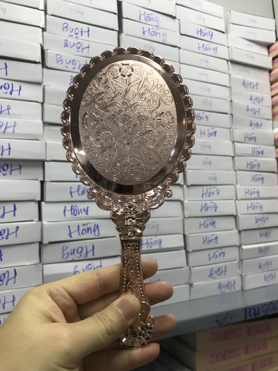 Gương Princess cầm tay không gập