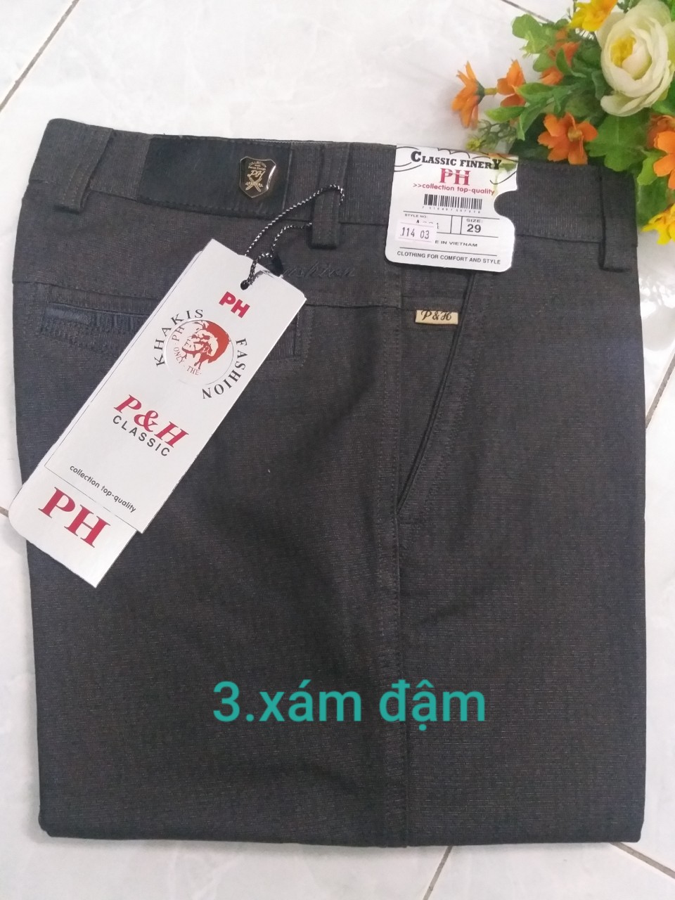[HCM]Quần kaki trung niên cao cấp kk114