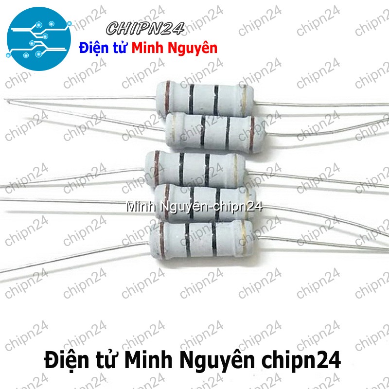 [5 con] (F375) Điện Trở 2W 5% (Từ 1M đến 10M) - [Chọn Loại] - HHH.00342