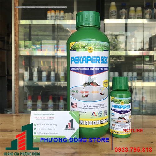 Thuốc diệt muỗi đến từ Mỹ Pekaper 50EC chai 100ml