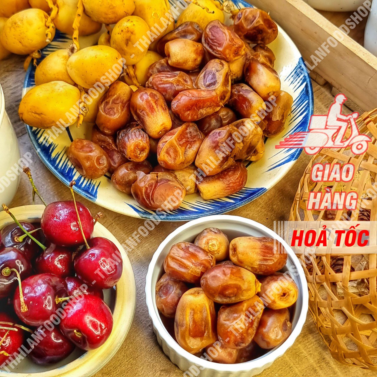 Chà Là Rời Cành Sấy Dẻo - Lon 500gr