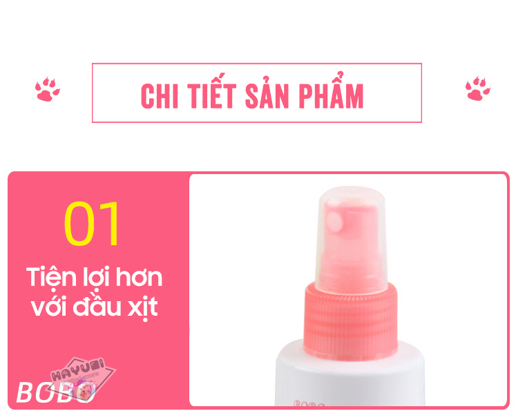 NƯỚC HOA DÀNH CHO CHÓ MÈO - 200ML