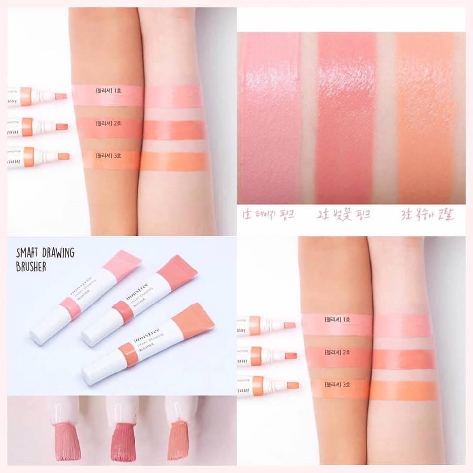 MÁ HỒNG DẠNG KEM INNISFREE SMART DRAWING BLUSHER