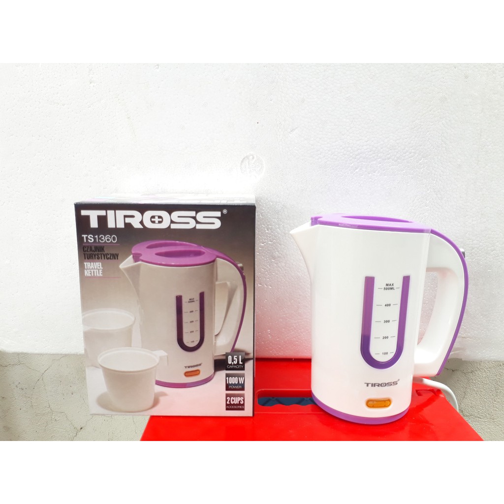 Ấm siêu tốc TIROSS TS1360 0.5L (CHÍNH HÃNG BH 12 THÁNG)