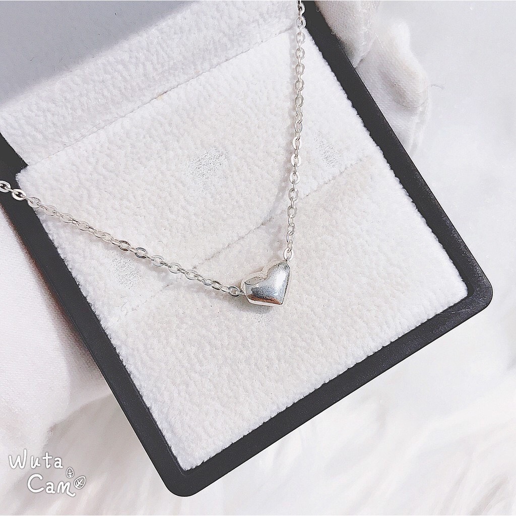 Dây chuyền nữ bạc thật giá rẻ mặt trái tim nhỏ nổi bật, cực đẹp/ JQN gian hàng chính hãng cam kết Bạc chuẩn, Chất lượng không lo đen xỉn