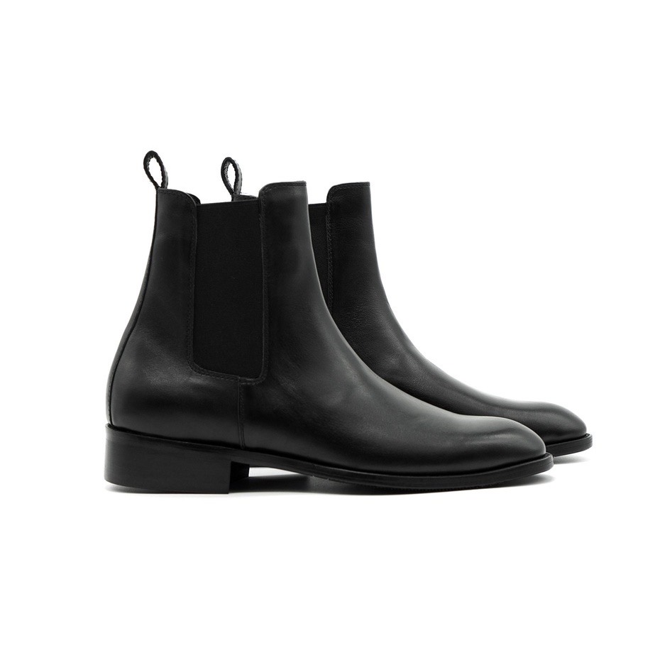 Giày Chelsea boots classic JOG04 - Giày da nam da bò nguyên tấm, cao cổ, tăng chiều cao cho nam (T1) - Giày da nam JOG04