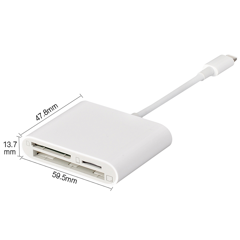 [HCM]Đầu đọc thẻ 3 in 1 TF SD CF cho cổng lightning