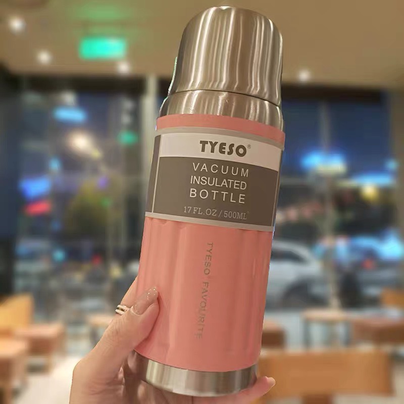 BÌNH GIỮ NHIỆT TYESO NẮP INOX 750ML