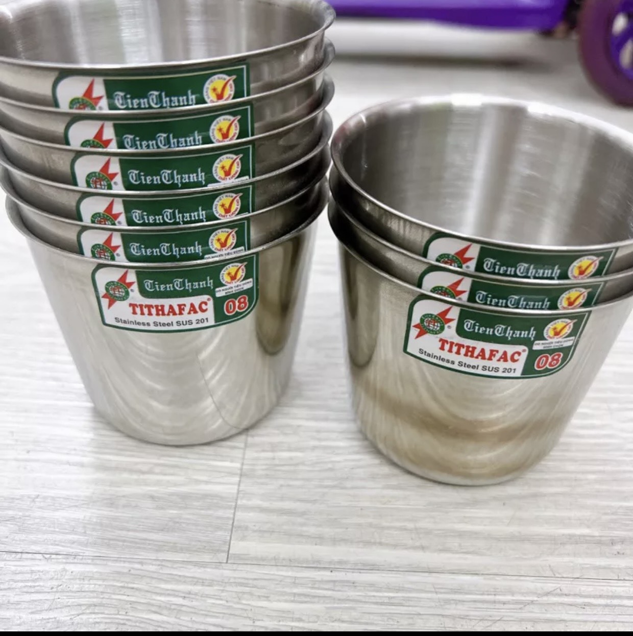 Ly inox làm đá làm bánh , Ly làm đá inox cao cấp đủ size từ 7 cm đến 10cm - gia dụng NARI