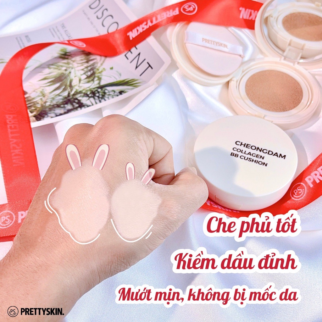 Phấn Nước Pretty Skin Cheongdam Collagen BB Cushion (Kèm lõi thay thế)