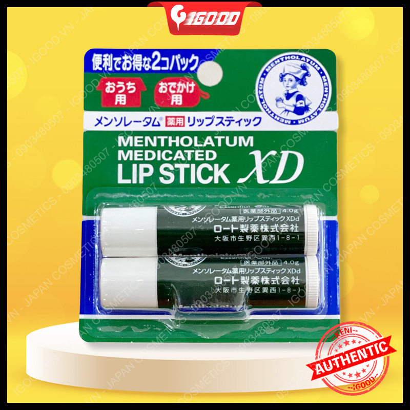Son dưỡng Rohto Mentholatum XD Nhật Bản 4g