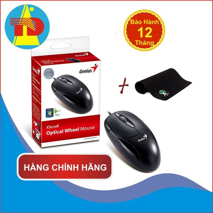 [HCM]Chuột Máy Tính Genius 110X (DX-120) - (Khuyến mãi miếng lót chuột - Cảm biến quang học) - Thái Dương Shop