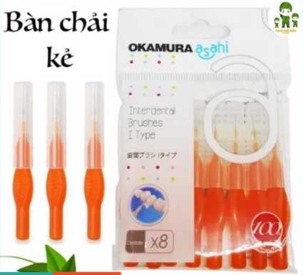Bàn chải kẽ răng Asahi dạng I - Okamura