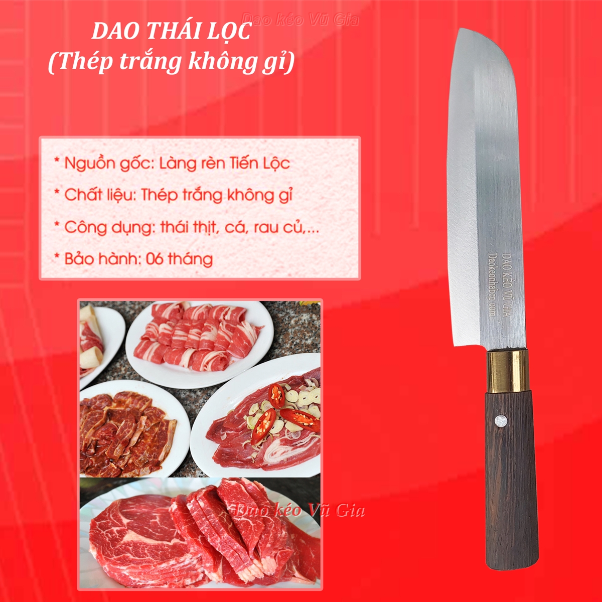 Dao phi lê thép nhíp nga thép trắng ko han gỉ