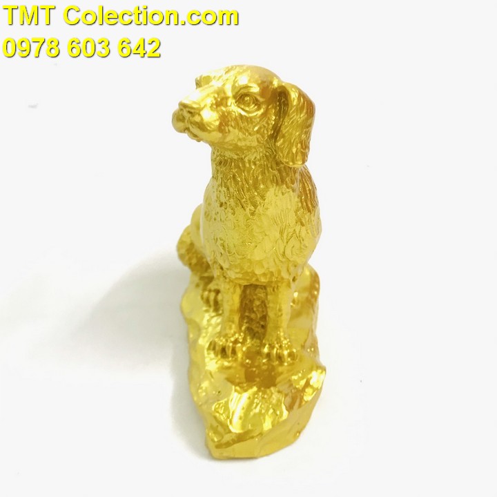[HCM]Tượng Con Chó Vàng Màu vàng - SP005238